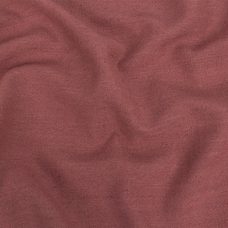 Polyester, Viscose and Linen Woven - Rose - British Imported