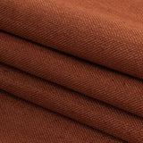 Polyester, Viscose and Linen Woven - Rust - British Imported