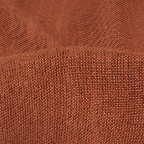Polyester, Viscose and Linen Woven - Rust - British Imported
