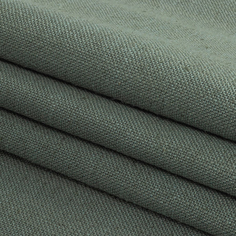 Polyester, Viscose and Linen Woven - Sage - British Imported