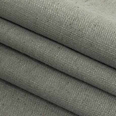 Polyester, Viscose and Linen Woven - Silver - British Imported