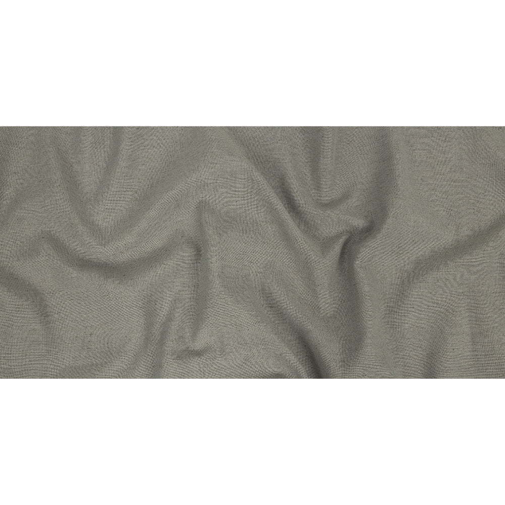 Polyester, Viscose and Linen Woven - Silver - British Imported