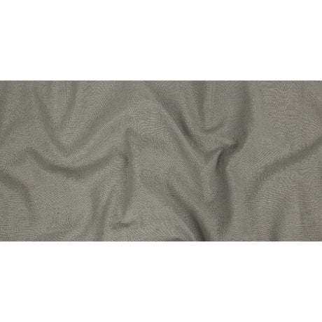 Polyester, Viscose and Linen Woven - Silver - British Imported