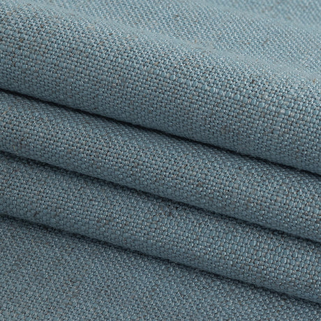 Polyester, Viscose and Linen Woven - Sky - British Imported