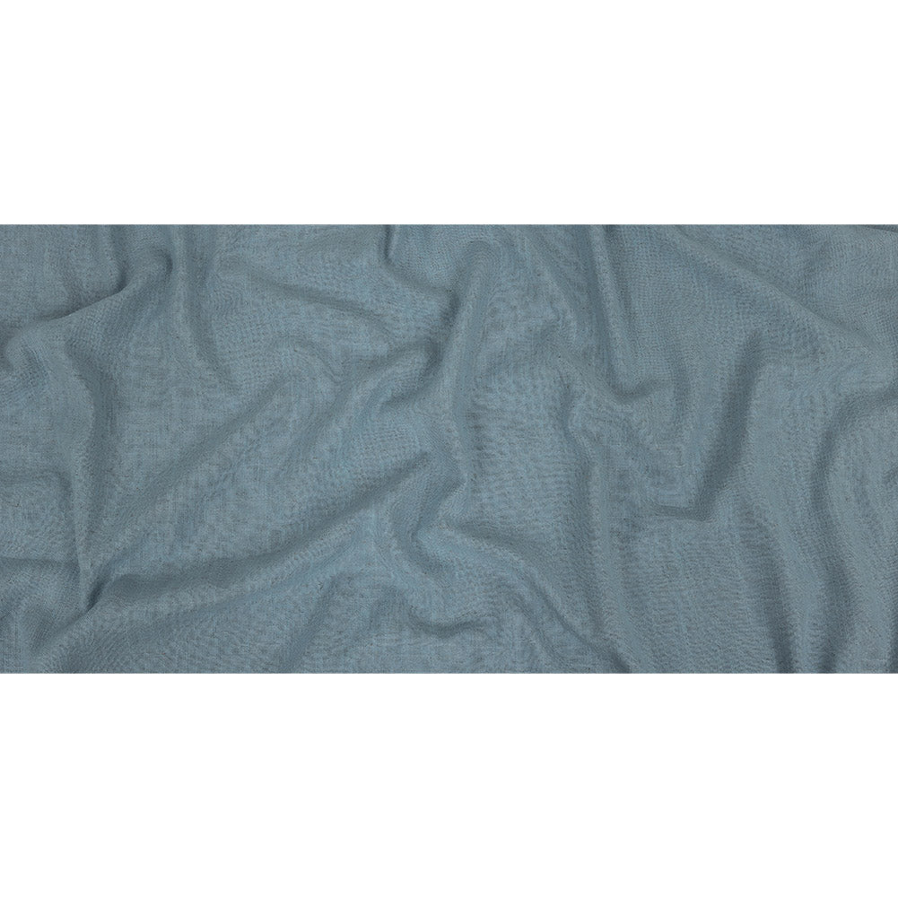Polyester, Viscose and Linen Woven - Sky - British Imported