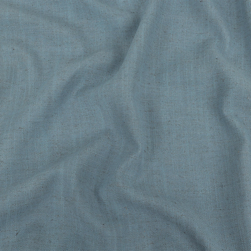 Polyester, Viscose and Linen Woven - Sky - British Imported