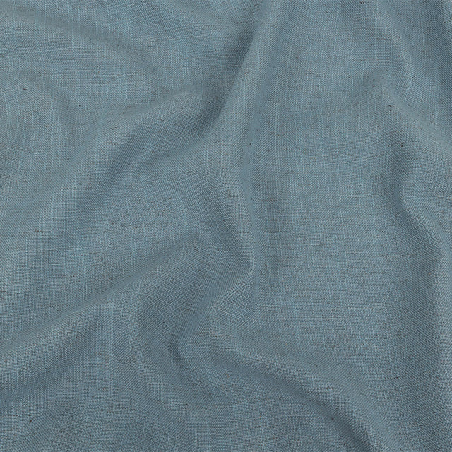 Polyester, Viscose and Linen Woven - Sky - British Imported