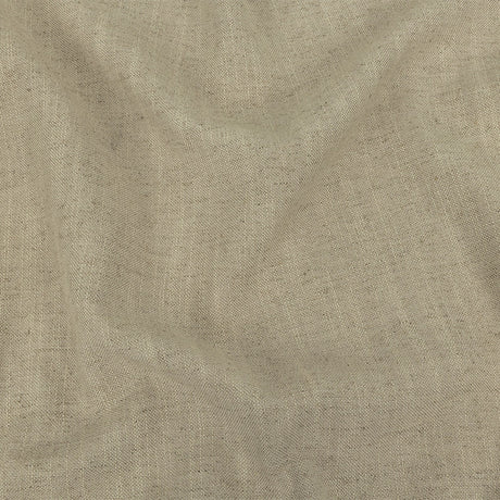 Polyester, Viscose and Linen Woven - Stone - British Imported