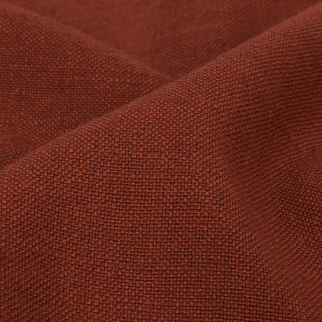 Polyester, Viscose and Linen Woven - Terracotta - British Imported