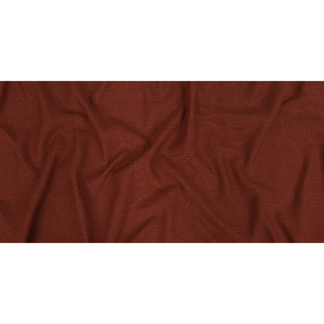 Polyester, Viscose and Linen Woven - Terracotta - British Imported