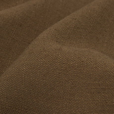 Polyester, Viscose and Linen Woven - Toffee - British Imported