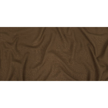 Polyester, Viscose and Linen Woven - Toffee - British Imported