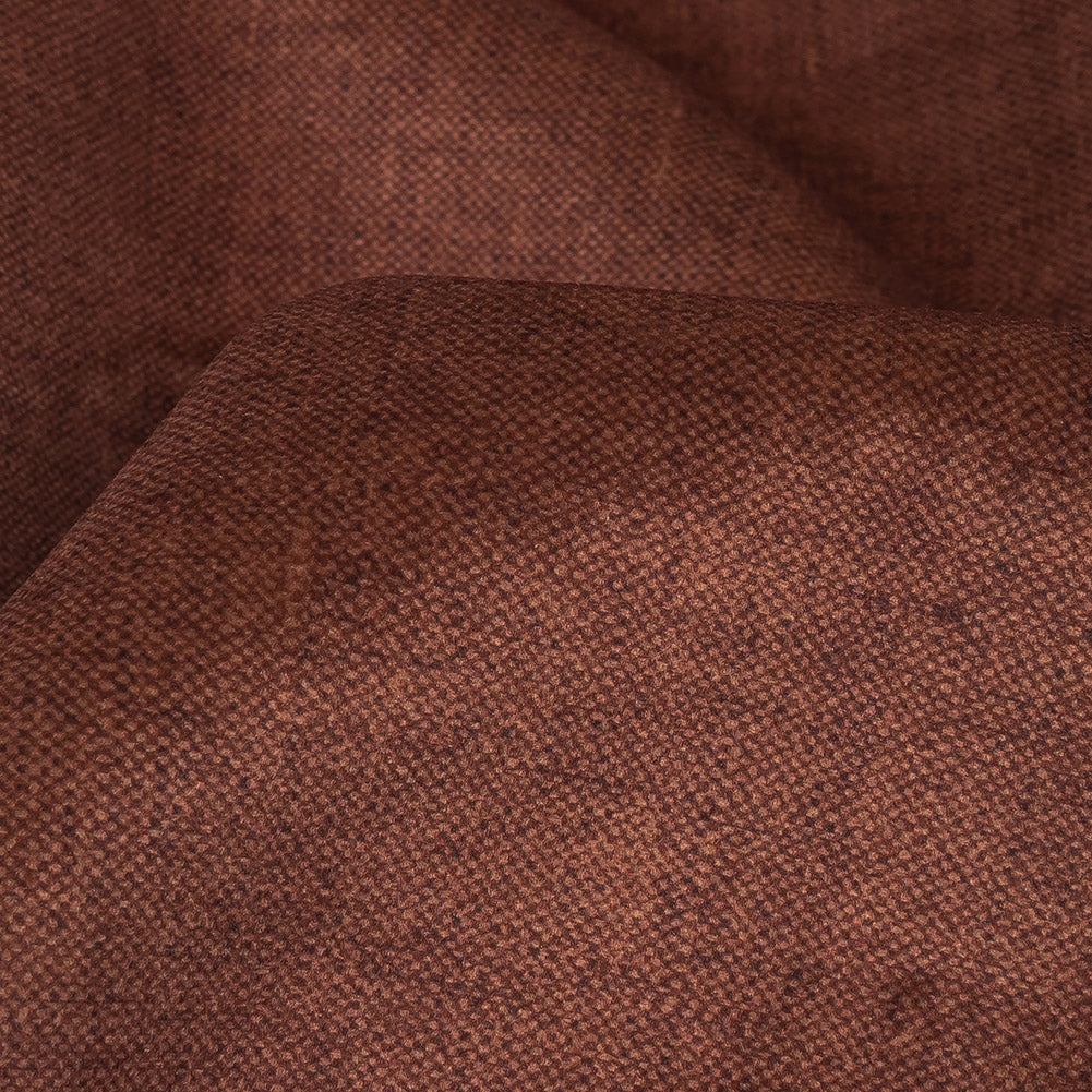Polyester Microvelvet - Mahogany - British Imported
