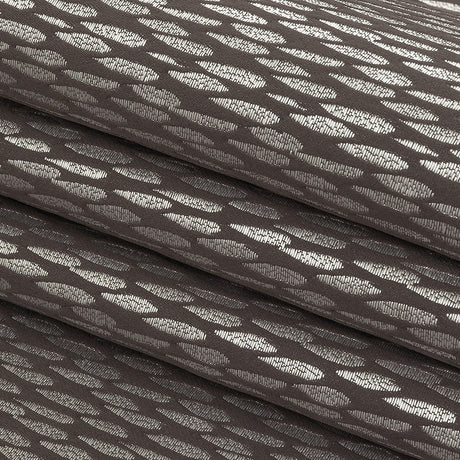 Luminous Drapery Jacquard - Charcoal Raindrops - British Imported
