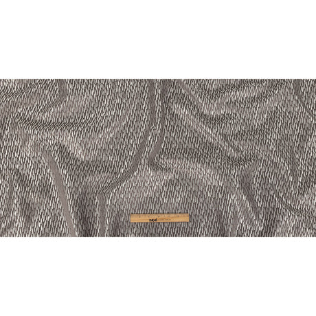 Luminous Drapery Jacquard - Charcoal Raindrops - British Imported