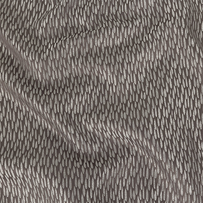 Luminous Drapery Jacquard - Charcoal Raindrops - British Imported