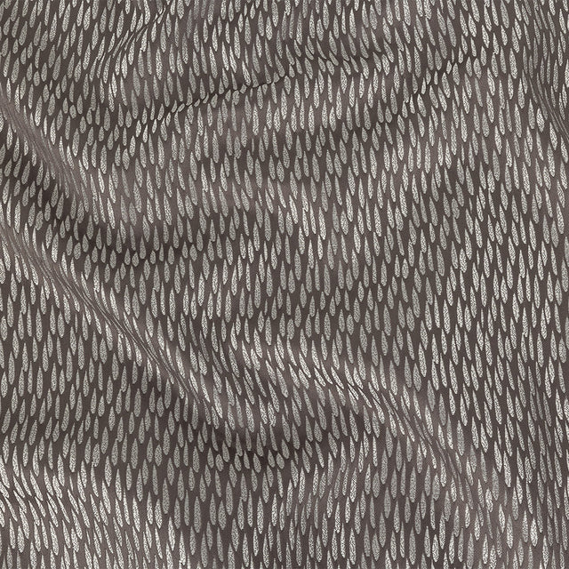 Luminous Drapery Jacquard - Charcoal Raindrops - British Imported