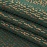 Luminous Drapery Jacquard - Emerald Raindrops - British Imported