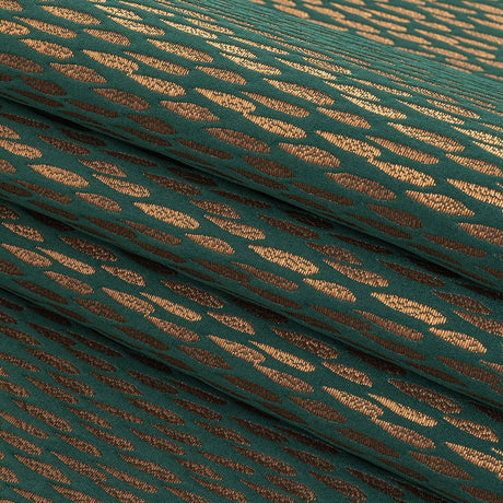 Luminous Drapery Jacquard - Emerald Raindrops - British Imported