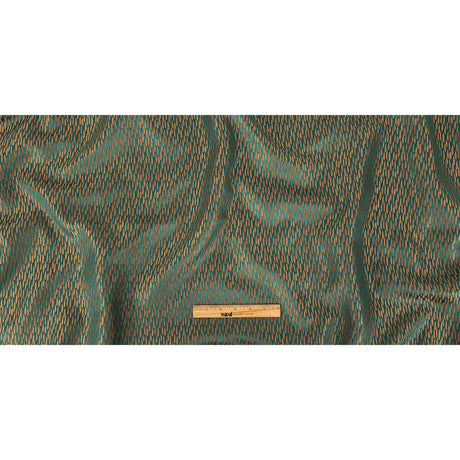 Luminous Drapery Jacquard - Emerald Raindrops - British Imported