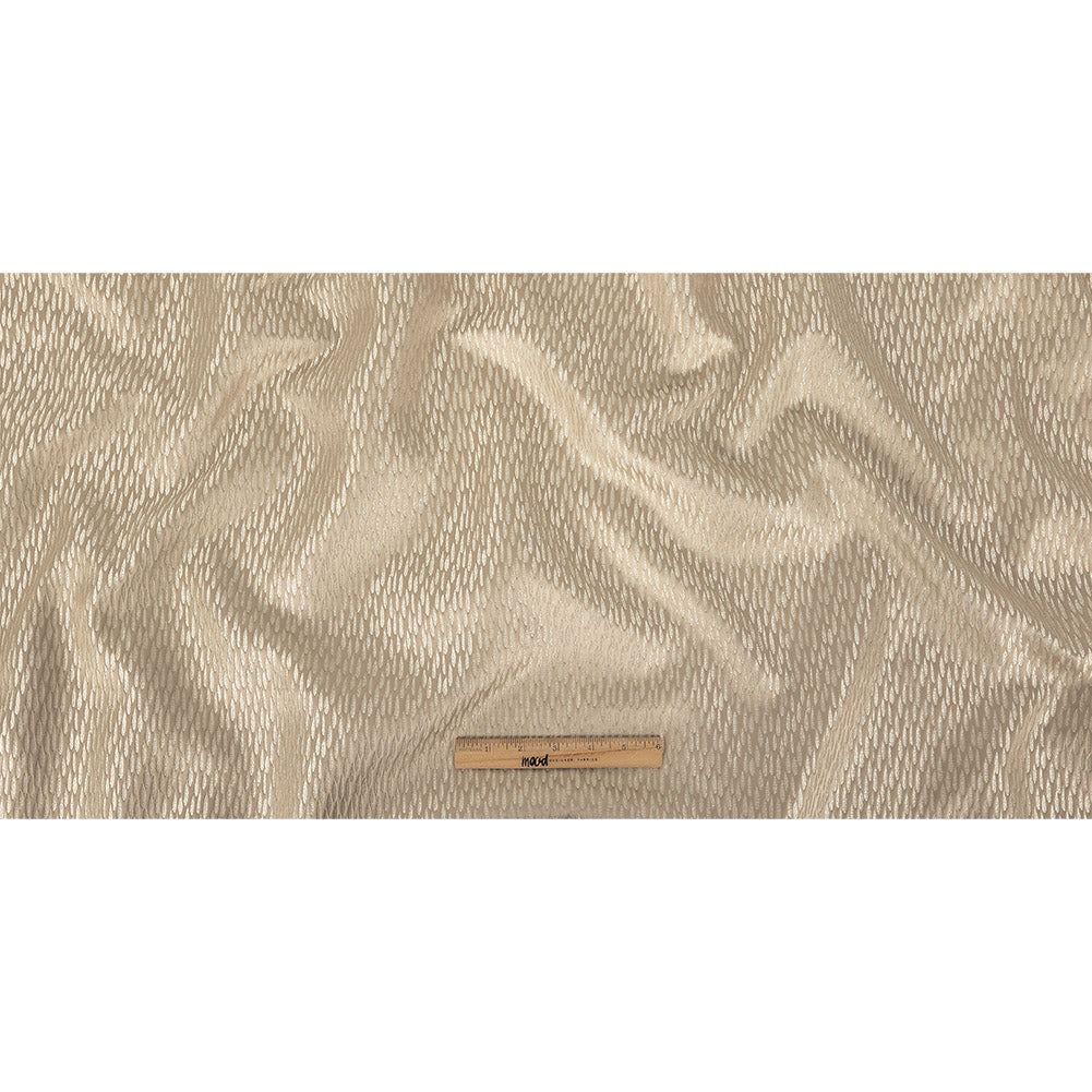 Luminous Drapery Jacquard - Fawn Raindrops - British Imported