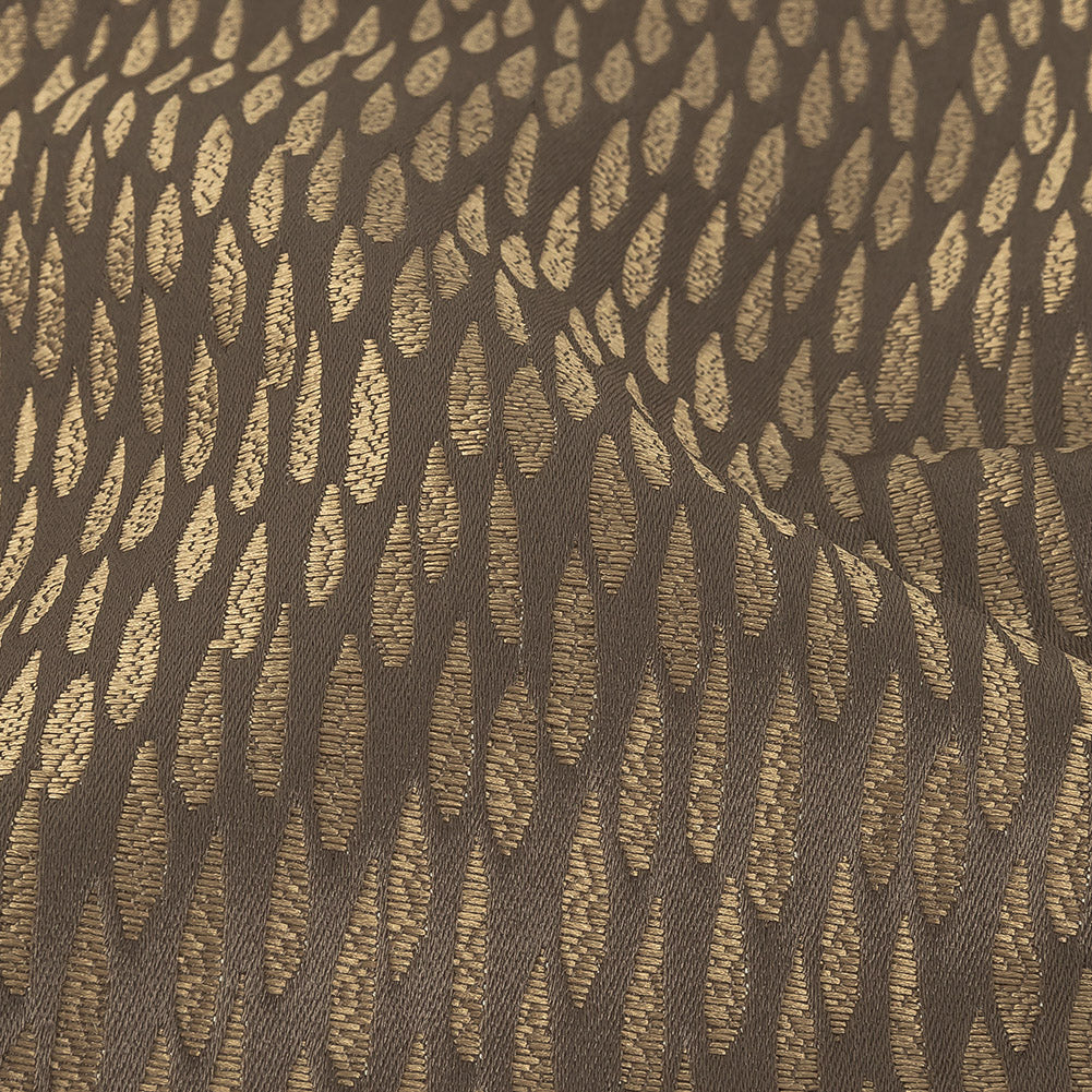 Luminous Drapery Jacquard - Mole Raindrops - British Imported