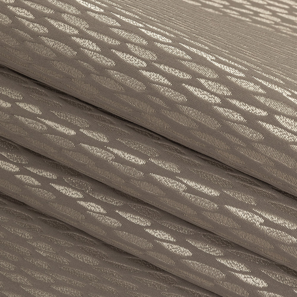 Luminous Drapery Jacquard - Platinum Raindrops - British Imported