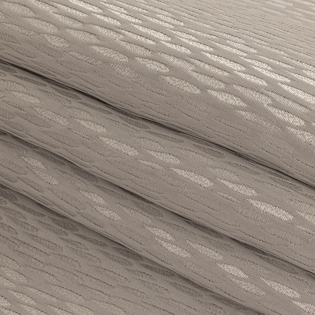 Luminous Drapery Jacquard - Silver Raindrops - British Imported