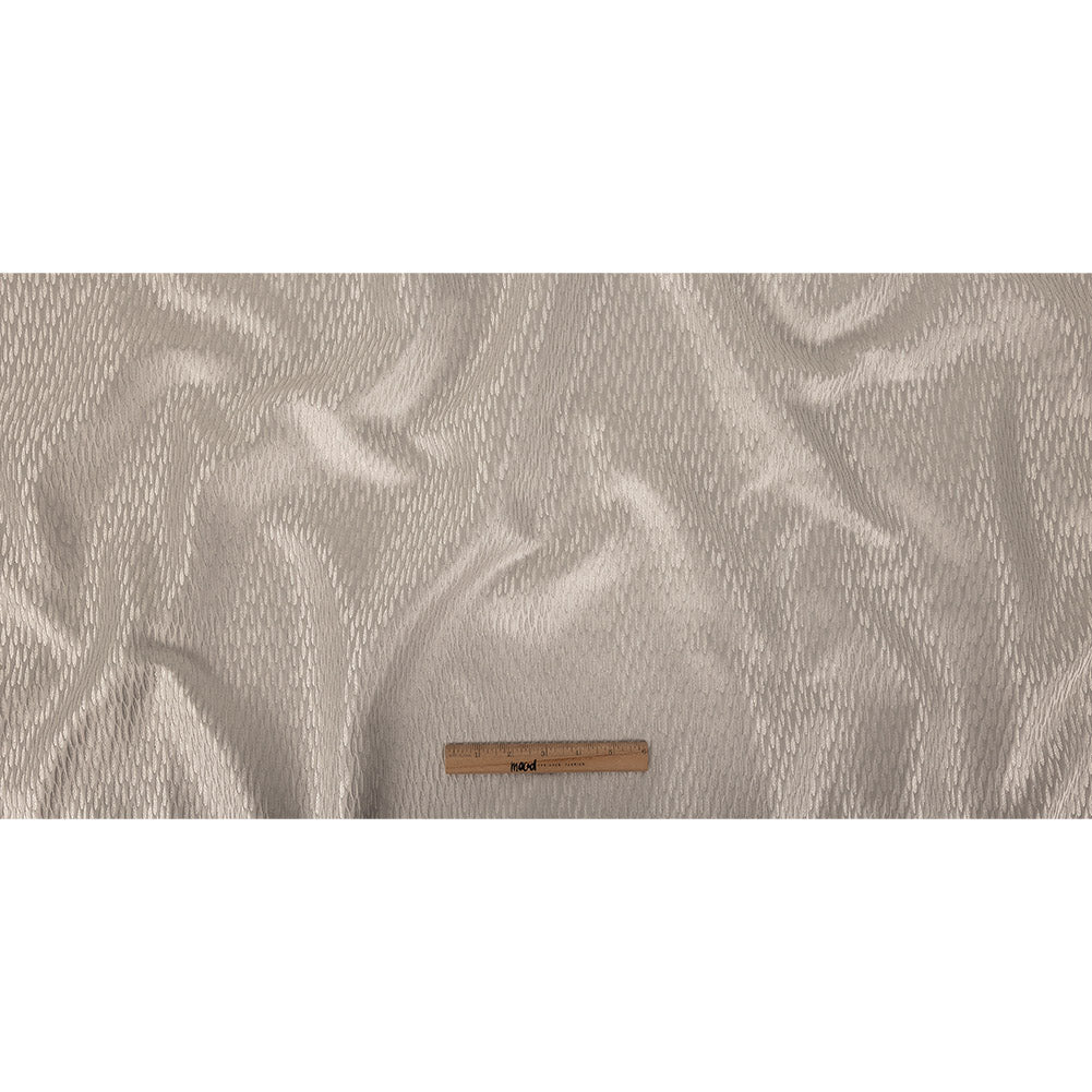 Luminous Drapery Jacquard - Silver Raindrops - British Imported