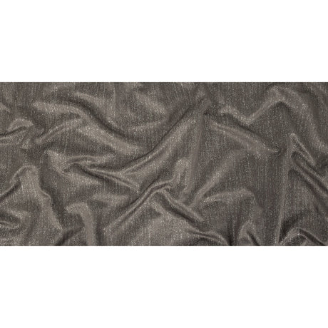 Metallic Drapery Woven - Charcoal - British Imported