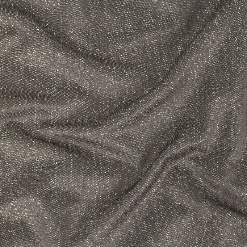 Metallic Drapery Woven - Charcoal - British Imported