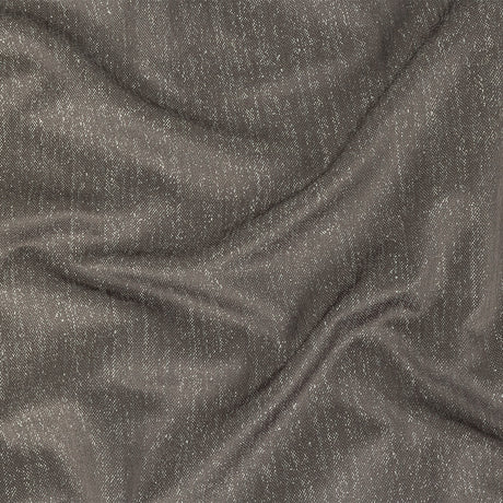 Metallic Drapery Woven - Charcoal - British Imported