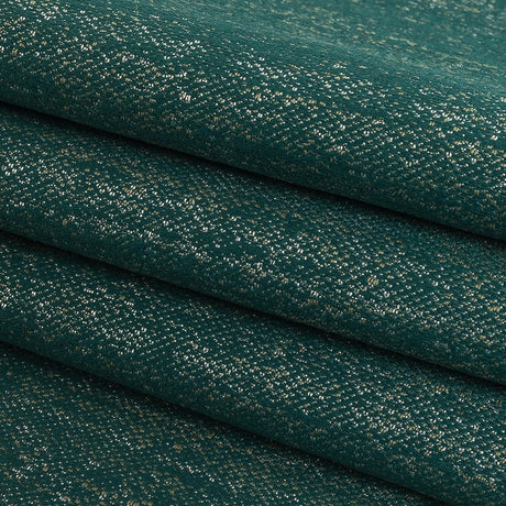 Metallic Drapery Woven - Emerald - British Imported