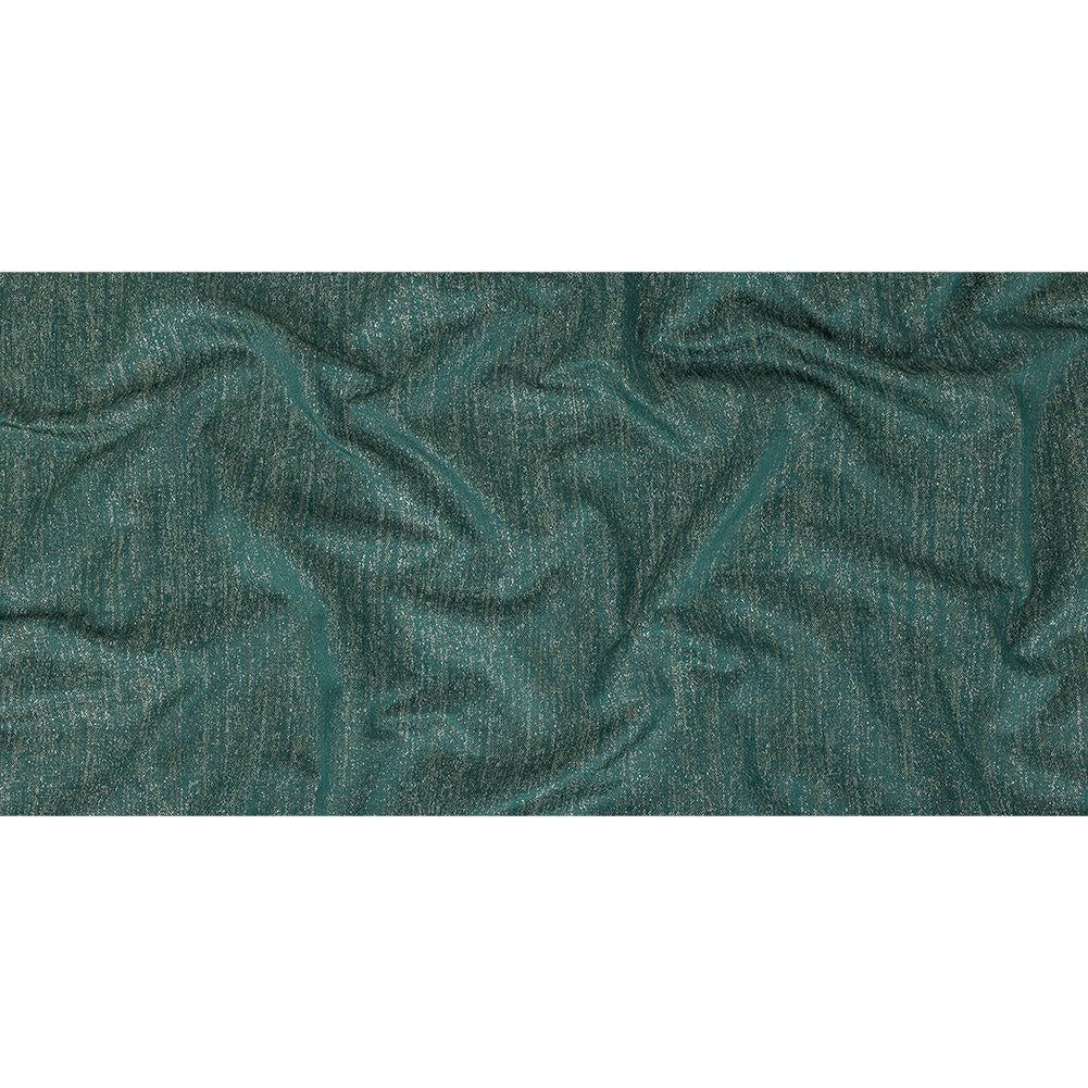 Metallic Drapery Woven - Emerald - British Imported