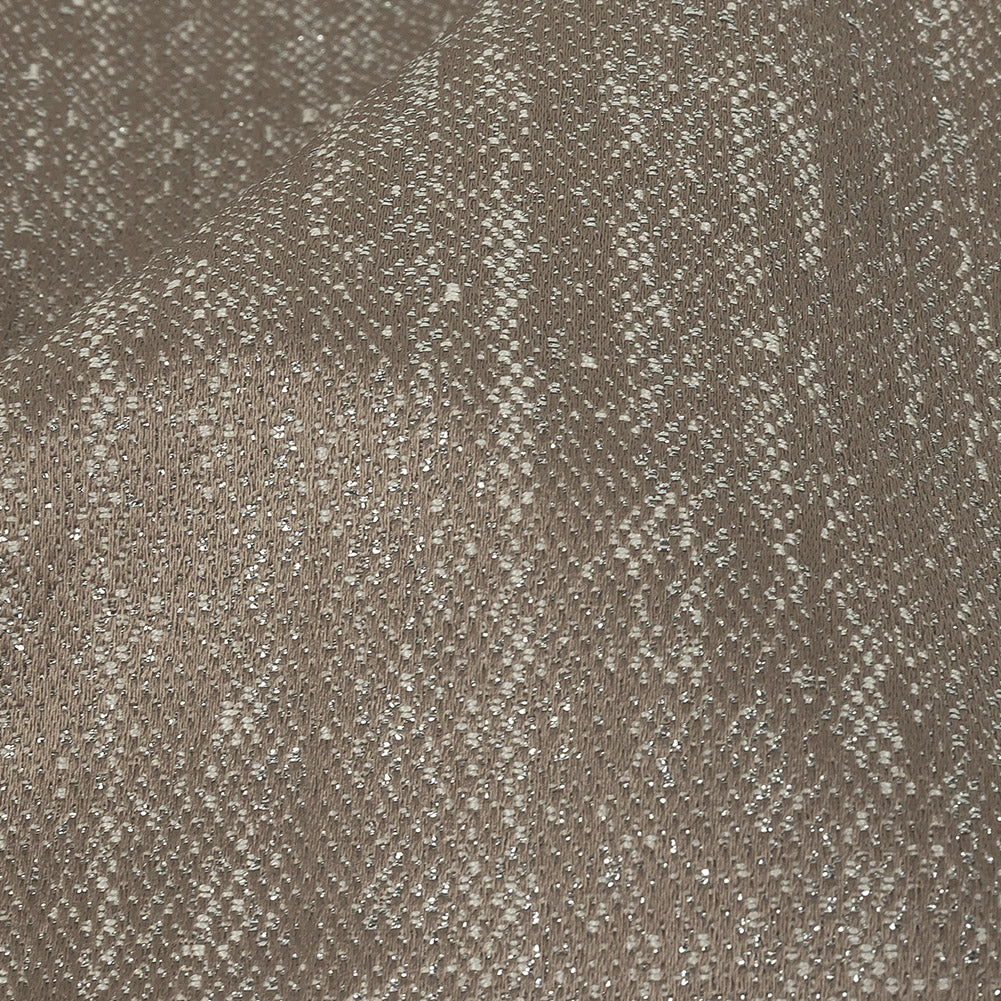 Metallic Drapery Woven - Fawn - British Imported