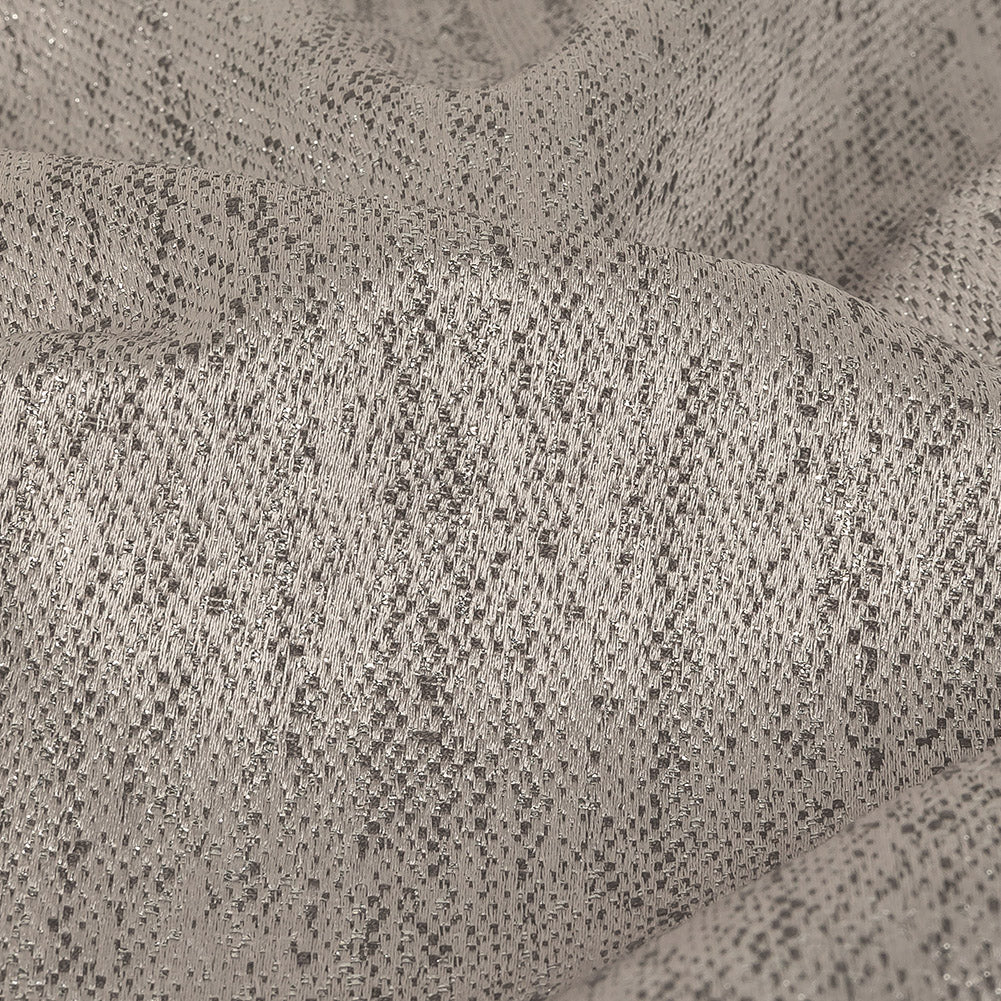 Metallic Drapery Woven - Silver - British Imported