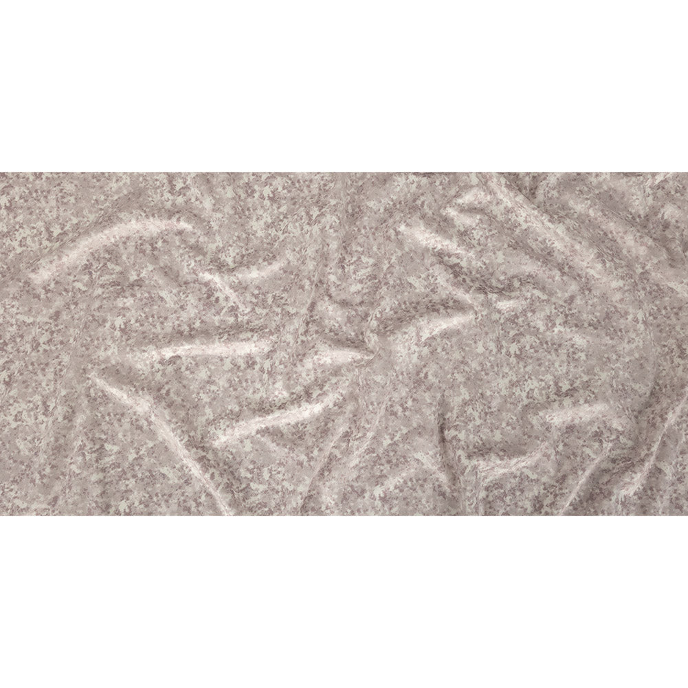 Polyester Knit Microvelvet - Quartz Speckled - British Imported