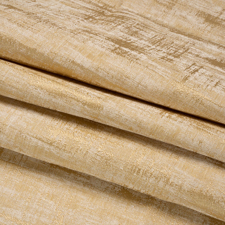 Drapery Jacquard - Gold Distressed Abstract - British Imported