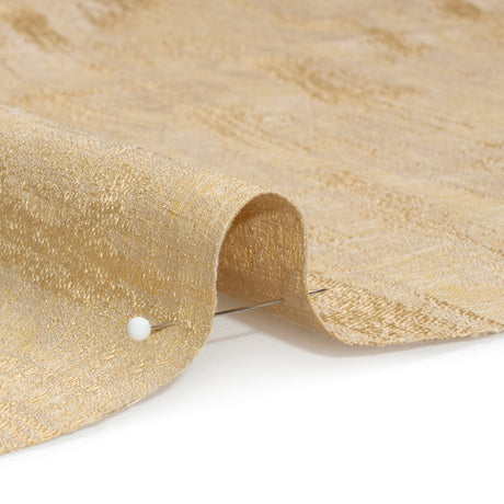 Drapery Jacquard - Gold Distressed Abstract - British Imported