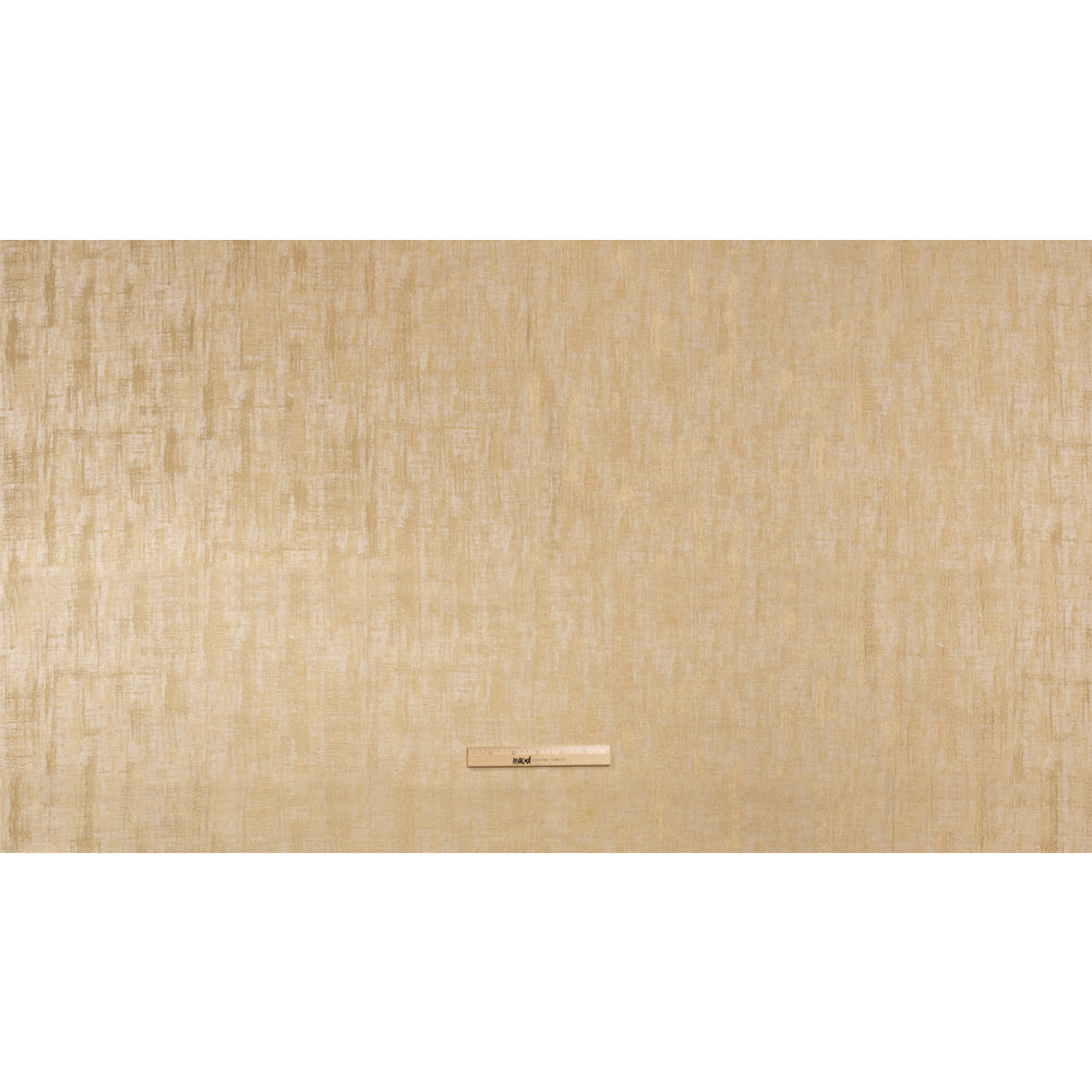 Drapery Jacquard - Gold Distressed Abstract - British Imported