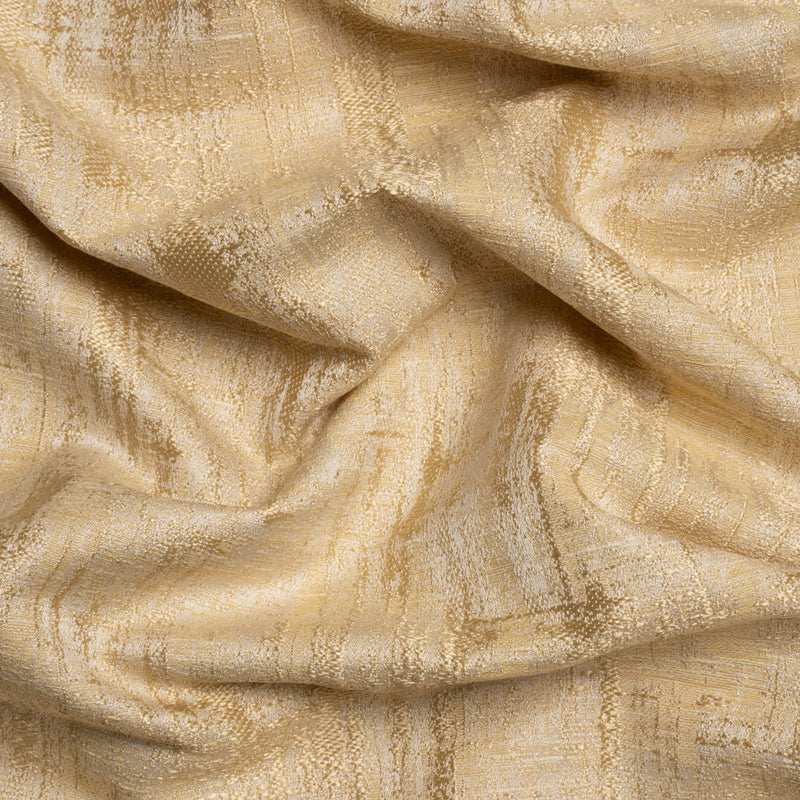 Drapery Jacquard - Gold Distressed Abstract - British Imported