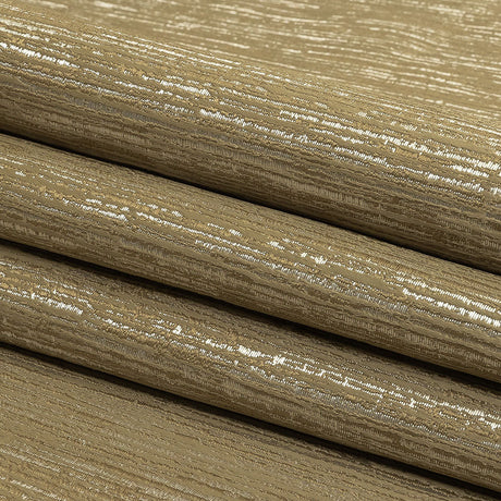 Recycled Polyester Jacquard - Gold Striated - British Imported