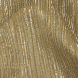 Recycled Polyester Jacquard - Gold Striated - British Imported