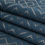 Recycled Polyester Jacquard - Danube Geometric Diamonds - British Imported