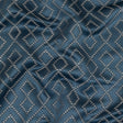 Recycled Polyester Jacquard - Danube Geometric Diamonds - British Imported