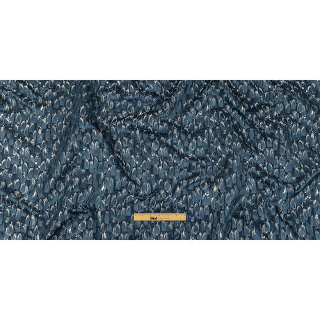 Recycled Polyester Jacquard - Danube Abstract Brushstrokes - British Imported