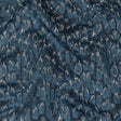 Recycled Polyester Jacquard - Danube Abstract Brushstrokes - British Imported