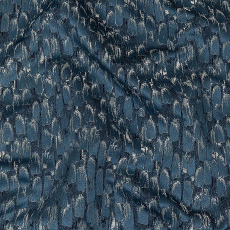 Recycled Polyester Jacquard - Danube Abstract Brushstrokes - British Imported