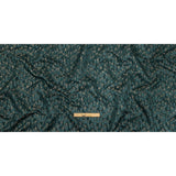 Recycled Polyester Jacquard - Peacock Abstract Brushstrokes - British Imported