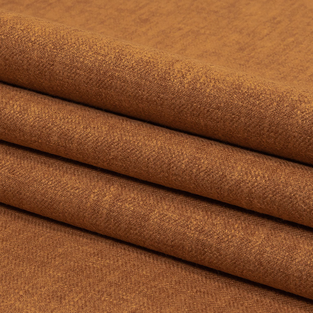 British Imported Heathered Copper Recycled Polyester Drapery Woven